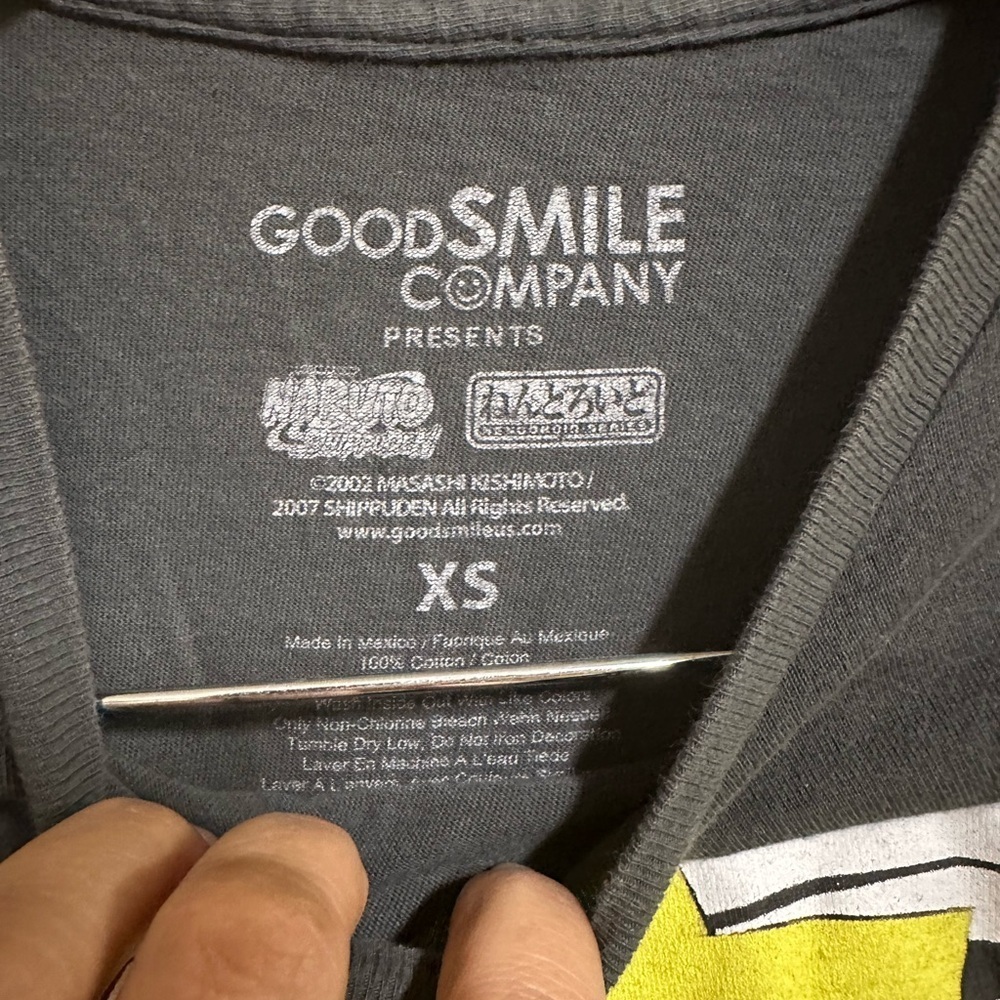 Naruto Graphic Grey  Tee Size XS - Picture 4 of 4